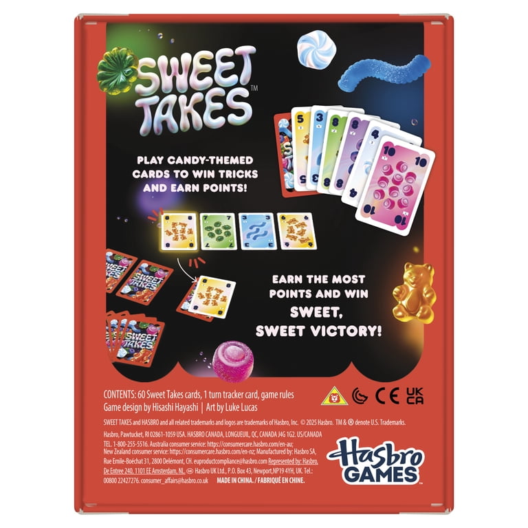 Sweet Takes - Gioco Di Carte Strategico Hasbro - Sfida A Tema Caramelle Per 2-5 Giocatori (8+)