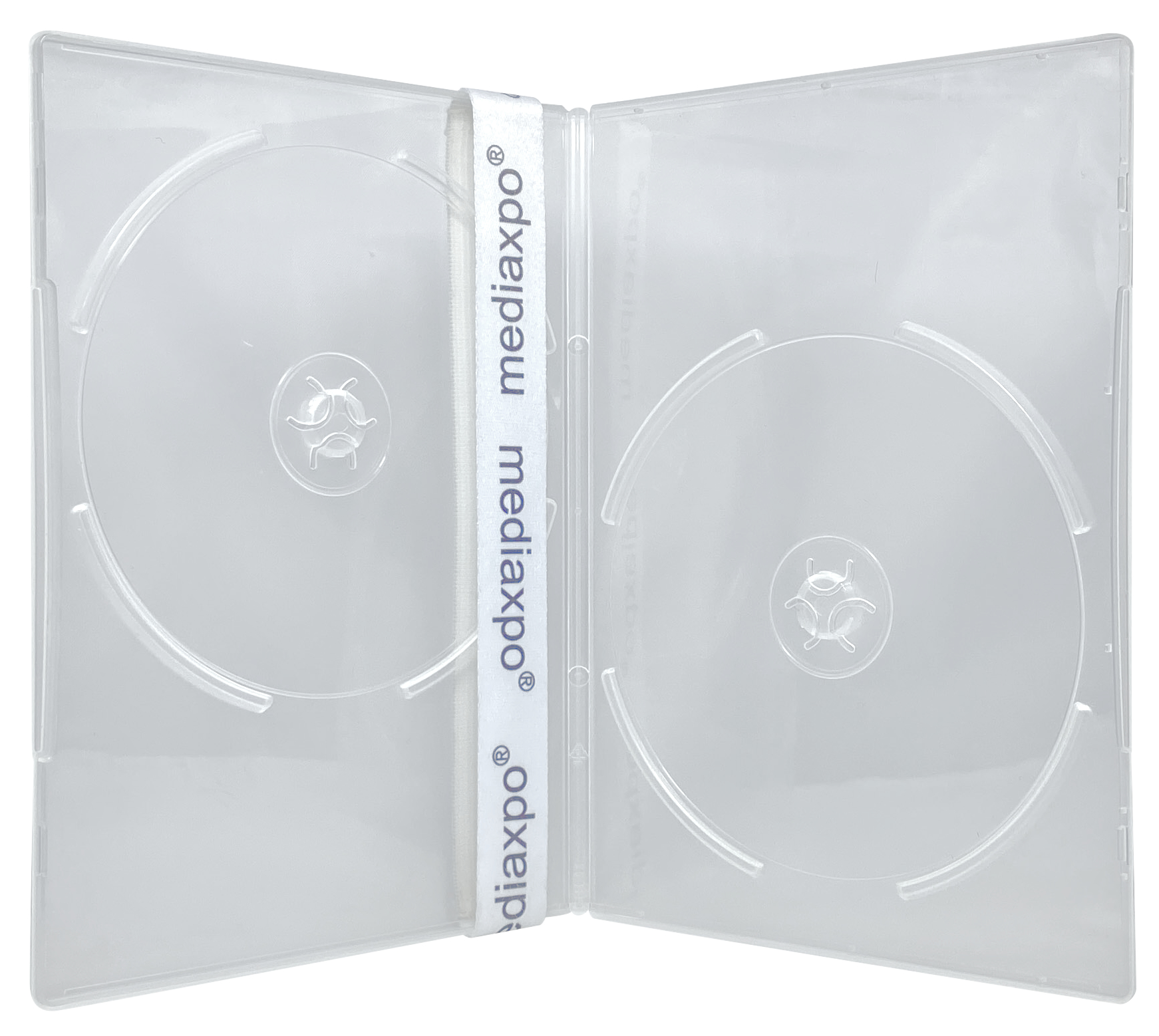 CheckOutStore 100 SLIM Clear Double DVD Cases 7MM