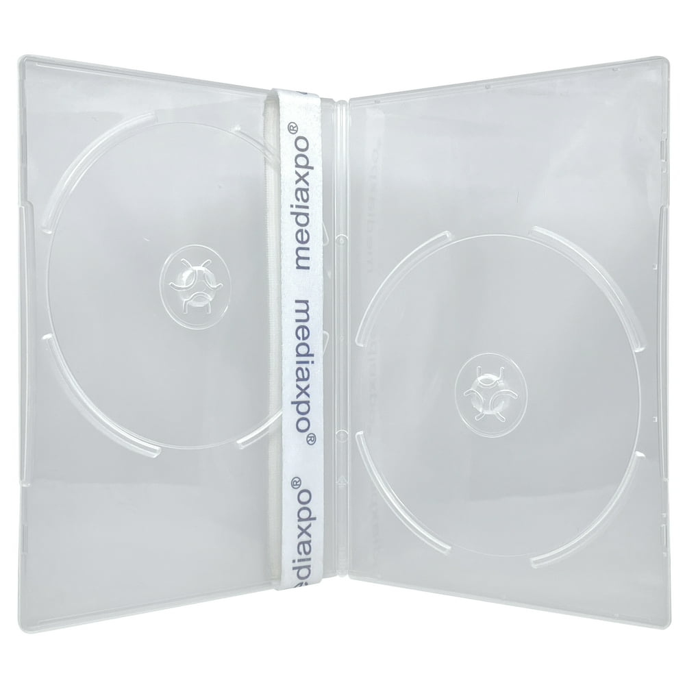 CheckOutStore 100 SLIM Clear Double DVD Cases 7MM
