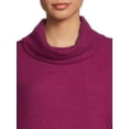 thumbnail image 4 of Time and Tru Women's Cowl Neck Waffle Tunic, 4 of 5