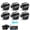 Black, variant on Wireless Security Camera 4/6/8/12pcs, 2.4Ghz WiFi Indoor Outdoor, Night Vision HD, Home Office Surveillance, Modern Durable Design