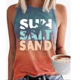 thumbnail image 7 of VNKIDY Womens Letter PrintTank Top With Tree Graphic Print Sleeveless Crewneck Loose Fit Casual Beach Top For Summer Vacation Daily Wear Orange XL, 7 of 7