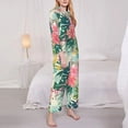 thumbnail image 4 of Disketp Pajamas Set Long Sleeve Sleepwear Womens Button Down Nightwear Pj Sets-Tropical Flowers, 4 of 9