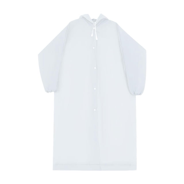 Impermeable portátil, ligero y reutilizable, ideal para mujeres y hombres, para conciertos y senderismo. Blanco claro