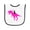 White and Black, variant on Inktastic Princess Riding Her T-rex Baby Terry Cloth Bib