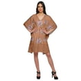 thumbnail image 2 of Moomaya Robe Courte de Caftan de Plage, Robe de Couverture Imprimée, Kaftan pour Femmes, Tenue de Plage, Couverture, 2 of 4
