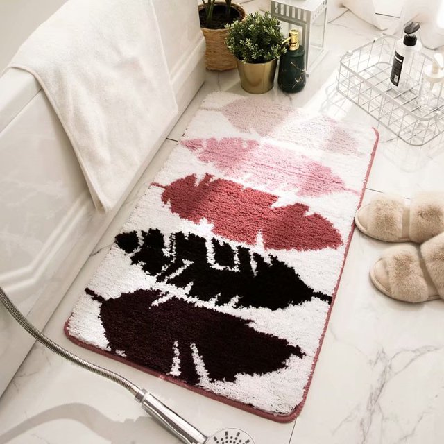Almohadilla para pies antideslizante absorbente para baño de 50 * 80 cm, D JM