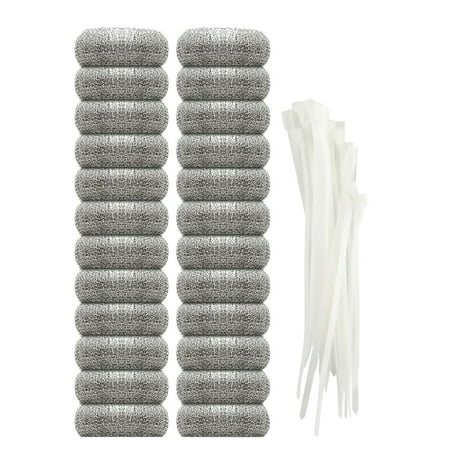 

24Pcs Washing Machine Filter Bag for Washing Machine with 24Pcs Cable Ties