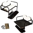 thumbnail image 2 of Performance Plus Carts Club Car Precedent/Onward/Tempo Golf Cart Rear Flip Seat Kit | Folding Steel Frame Rear Seat Kit | White Cushions | Compatible with 2004-Up Models, 2 of 4