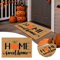 thumbnail image 2 of TIELUTT Halloween Themed Indoor Outdoor Decorative Floor Mat for Seasonal Home Party Bed Throw Blanket Area Rug 2x6 Blanket Throw Small Room Rug Rugs for Dorm Room, 2 of 6
