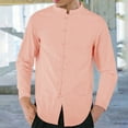 thumbnail image 2 of YUHAOTIN Funny Shirts White Long Sleeve Shirt Mens Long Sleeve Shirts Chinese Knot Button down Beach Yoga Casual Summer Shirts, 2 of 7