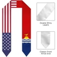 thumbnail image 2 of Kiribati Mix USA United States Flag Graduation Stole For International Student Stole Pride Cheers Shawls, 2 of 6