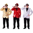 thumbnail image 3 of Dress Up America Sequin Jacket for Adults - Men Sequined Party Blazer - Gold Dance Tuxedo Costume, 3 of 4