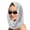 Silver, variant on Lynono Elegant Glittering Knitted Head Wrap Sequins Decoration Light weight Headbands Hat for Women Men Cold Weather