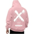 thumbnail image 5 of EchfiProm Pullover Hoodies for Men Pink Gym Sweatshirt Tranning Graphic Mens Tops Long Sleeve L, 5 of 8
