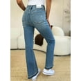 thumbnail image 5 of Judy Blue Full Size Mid Rise Destroyed Hem Distressed Jeans - Rosa Apparel, 5 of 11