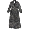 thumbnail image 1 of GUESS Womens Open Back Maxi Dress, blkmulti, 14, 1 of 2
