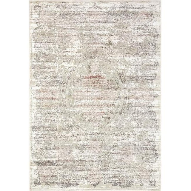Dynamic Rugs CU24982056111 2 Pi x 3 Pi 5 Po Château Tapis de Zone Moderne Rectangle 98205 - 6111 Beige & Blush