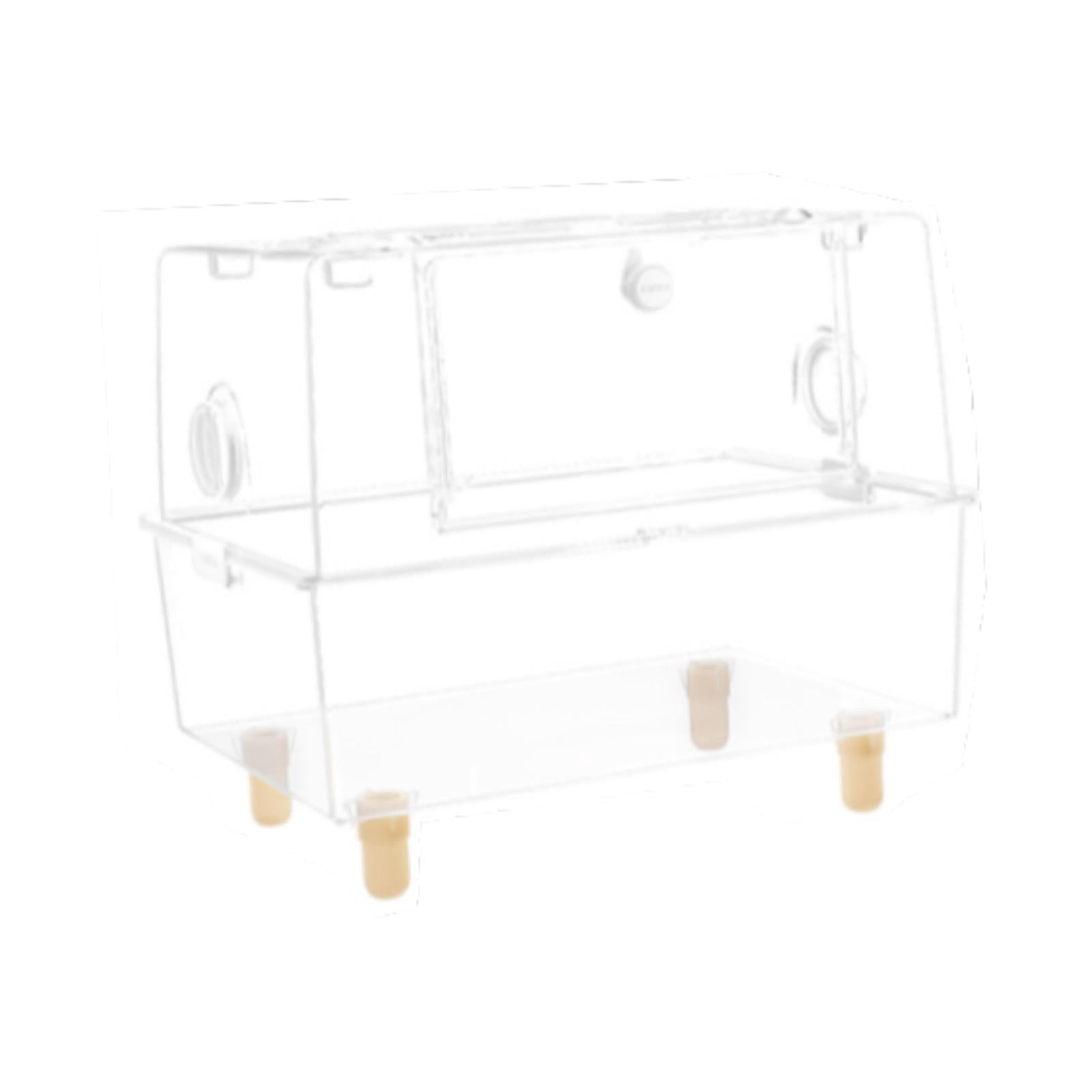Serenable Clear Hamster Cage Hamster House Small Pets Habitat Small Animal Cage Clear Hamster Habitat Box for Sugar Glider Mice Gerbils