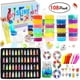 thumbnail image 1 of Set de slime antiadherente esponjoso NQ 24 colores slime de cristal 108 piezas, 1 of 3