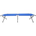 thumbnail image 2 of Cama de Campamento, Cama Plegable de Camping Cama, aluminio, hasta 150 kg, Ideal para Acampar, Azul 190x62x42cm esquí esquí Gafas de esquí, 2 of 5