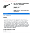 thumbnail image 2 of Rear Strut Assembly - Compatible with 2008 - 2011 GS460 2009 2010, 2 of 2