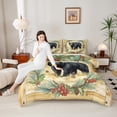 thumbnail image 4 of Homewish Boys Girls Jungle Safari Bear Bedding Comforter Set 2pcs,Retro Vintage Twin Comforter Sets Microfiber,Lodge Cabin Breathable Bedding Set,Breathable Home Decor,Reversible, 4 of 8