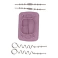 thumbnail image 3 of Placa De Succión De Silicona Para Bebé, Mantel Individual Dividido Con Alimentación Automática, Seguro Para Reducir Derrames Con 4 Correas De Juguete Para Niños, 3 of 7