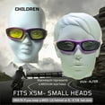 thumbnail image 6 of Bikershades Purple Frame Motorcycle Riding Glasses SMALL for Women and Girls, 6 of 8