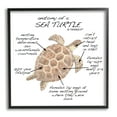 thumbnail image 2 of Stupell Industries Sea Turtle Anatomy Marine Life Animal Chart Graphic Art Black Framed Art Print Wall Art, Design by Dishique, 2 of 5