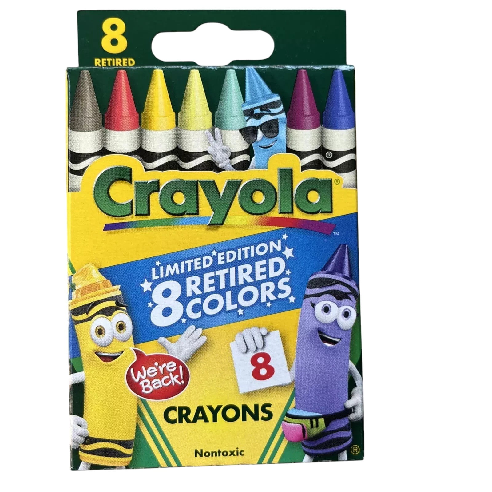 Crayola Limited Edition Retired Colors Crayons, Coloring Book & Sharpener Bundle