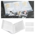 thumbnail image 1 of facefd PVC Jewelry Storage Organizer for Earrings Album Cards 160Grids 30 Bags 35g, 1 of 9