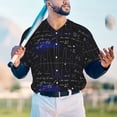 thumbnail image 6 of Balery Mathematica Science Baseball Jersey for Men Casual Button Down Shirts Short Sleeve Active Team Sports Uniform-3X-Large, 6 of 9
