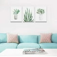 thumbnail image 3 of farmhouse Wall Art painting for dining room bathroom Abstract Canvas art family Wall decor for Bedroom kitchen Wall Decoration Living Room decor art Green Leaf pictures Artwork for home walls 3 piece, 3 of 6