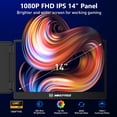 thumbnail image 3 of Maxfree S1 Extensor de Pantalla para Computadora Portátil - Extensor de Monitor para Computadora Portátil de 14'' Pantalla Dual Plug & Play, Monitor Portátil 1080P FHD para Computadoras Portátiles de, 3 of 5