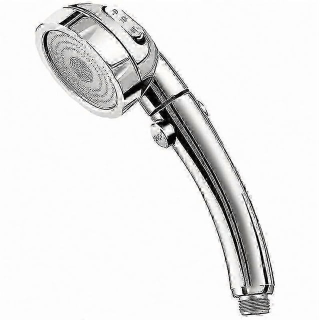 High Pressure Shower Head,Handheld Showerhead with ON/Off Full Shutoff Push Button Angle-Adjustable