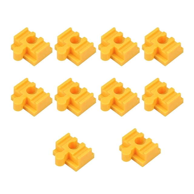 ZLight 10Pcs Wood Train Track Adapter for Set Kits Stem Games Building Building Yellow Toy Yellow