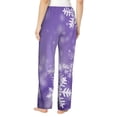 thumbnail image 2 of KLL Womens Snowflakes Print Pajama Pants Soft Pajama Bottoms for Women Cozy Lounge Pants-X-Large, 2 of 7