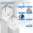 thumbnail image 2 of PENNZONI Medium Bird Carrier Display Case, Amazon Acrylic Travel Cage, Bird Transporters, 2 of 8