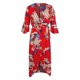 thumbnail image 1 of Vestido largo floral Zulema para mujer Rojo XL, 1 of 8