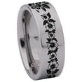 thumbnail image 3 of Hibiscus Tungsten Carbide Ring, 3 of 9