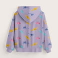 thumbnail image 4 of NAISIBABY Big Boys Girls Hoodie, Long Sleeve Loose Casual Dinosaur Prints Kids Pullover Sweatshirt Purple 13-14T, 4 of 4