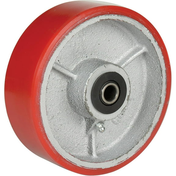 Global Industrial 6" x 2" Polyurethane Wheel, 1/2" Axle, 1/Pk
