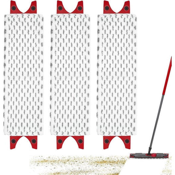 Set of 3 Replacement Mop Covers for Vileda Ultramax Mop - Replacement for Vileda Mop with Mop Head