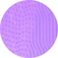 thumbnail image 1 of Ahgly Company Indoor Round Abstract Purple Contemporary Area Rugs, 8' Round, 1 of 4