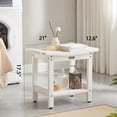 thumbnail image 2 of Banco de ducha KaimuBench, impermeable, de poliéster blanco con asas, 2 of 7