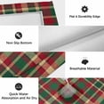 thumbnail image 5 of Autumn Plaid Outdoor Rug 3x5 Ft, Non Slip Washable Area Rug, Red Green Tartan Gingham Farmhouse Checkered Patio Rugs Carpet Runner, Large Floor Mat for Indoor/Outdoor Deck Porch Camping, 5 of 8