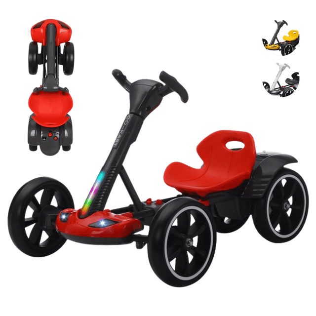 Go Kart Eléctrico Para Niños Dodo Kids Bkt001 Plegable 6v Rojo