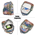 thumbnail image 5 of FORMRS Mini Backpack Purse for Women Travel Daypack Casual Shoulder Bag, Green Window, 5 of 7