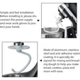 thumbnail image 3 of [2025 NEW] K45DH Mixer Dough Hook Compatible for Kitchen-Aid K45 K45SS KSM90 KSM150 Tilt-Head Stand Mixers with 4.5/5.0 Quart Bowls by - 365 Days Warranty, 3 of 6
